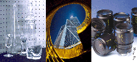 Container glass, flat glass, optical lenses