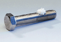 Screw with grease paste